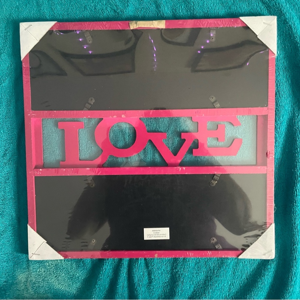 Pink Bejeweled Love Photo Collage Frame - Picture 2 of 3